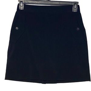 ATHLETA BLACK‎ PULL ON SKIRT/ SKORT SIZE 6